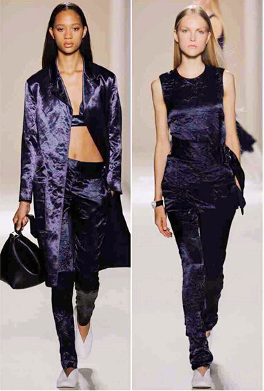 Victoria Beckham2017春夏纽约时装秀 天鹅绒与丝绸编织的性感