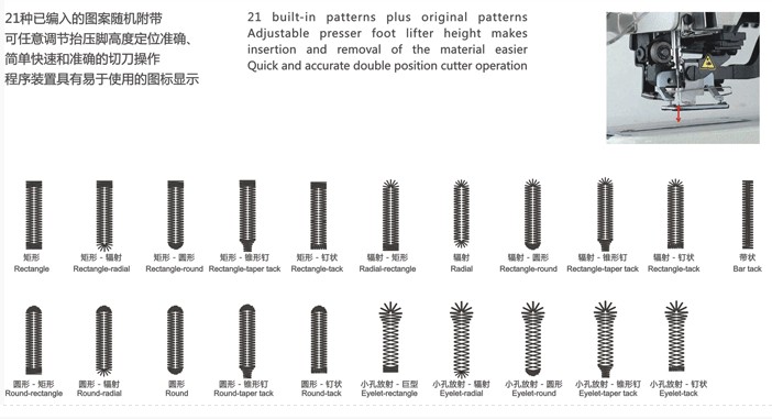 jt-1790 电脑平头锁眼机系列