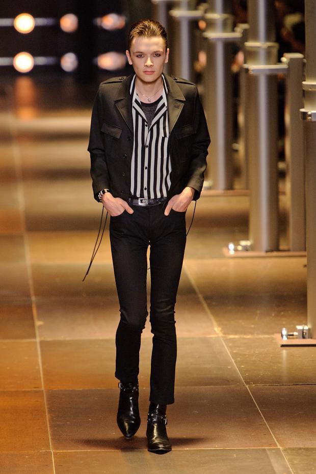 Saint Laurent Paris 2014春夏男装秀17.jpg