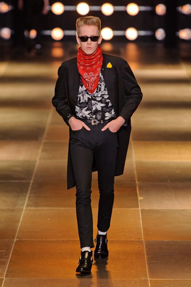 Saint Laurent Paris 2014春夏男装秀33.jpg