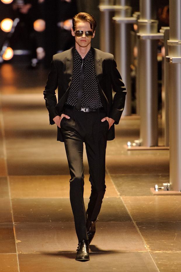 Saint Laurent Paris 2014春夏男装秀34.jpg