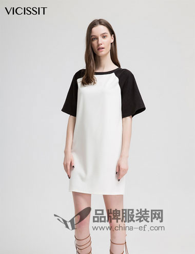 VICISSIT品牌推出2015夏季女装新品 黑白线条